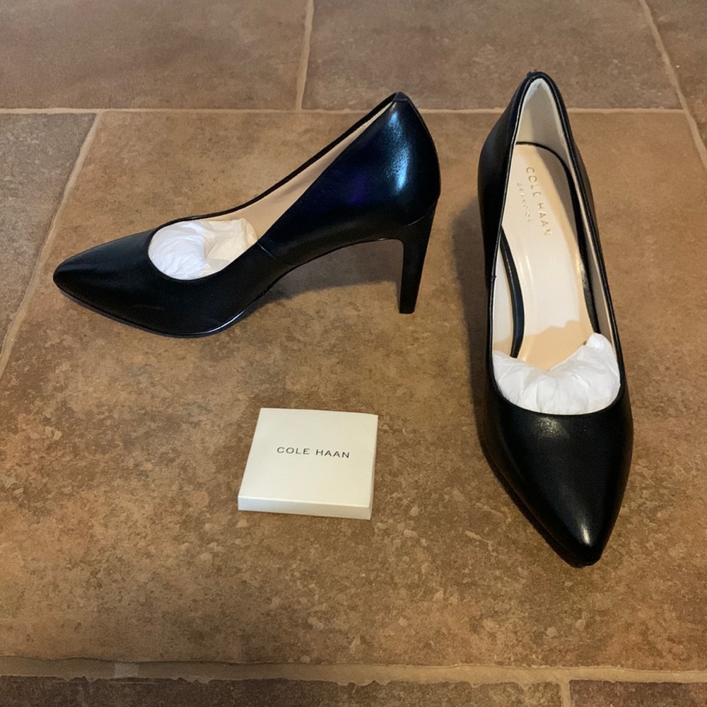 New Cole Haan Grand Amelia Dress Pumps - Black, Size 6